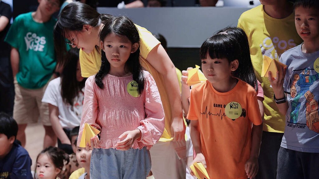 Getting ready to start the games